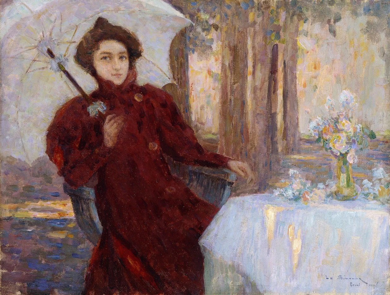 Henri Le Sidaner - Donna con un ombrello